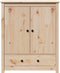 vidaXL - Hoge - kast - 83x41,5x100 - cm - massief - grenenhout