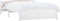 vidaXL - Bedframe - massief - hout - wit - 120x190 - cm