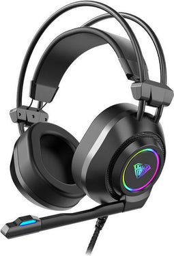 AULA S600 - USB RGB Gaming headset - 7.1 Surround Sound - Zwart
