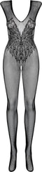 Obsessive Open kruis body - Erotische Body - Maat S/M - Zwart