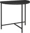vidaXL - Tuintafel - 80x50x75 - cm - poly - rattan - zwart