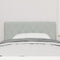 vidaXL - Hoofdbord - met - Kristallen - Knoppen - Ge - tuft - Lichtgrijs - 90 - cm - Velours