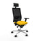 Bureaustoel met hoofdsteun Piqueras y Crespo 3D086N1 Geel