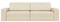 vidaXL - Vloersofa - Bed - 2-in-1 - Crème - 245x150x60.5 - cm - Stof