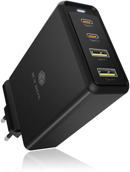 Icy Box IB-PS104-PD - Oplader - USB/TB Power Delivery max 100W - Zwart