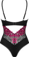 Obsessive - Rosenty Teddy - Zwart/Paars