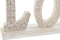 Decoratieve figuren DKD Home Decor Wit Mangohout (40,5 x 5 x 15 cm) (2 Stuks)