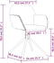 vidaXL - Eetkamerstoelen - draaibaar - 2 - st - fluweel - crèmekleurig