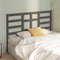 vidaXL - Hoofdbord - 141x4x104 - cm - massief - grenenhout - grijs