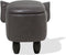 ELEPHANT - Hocker - Donkergrijs - Kunstleer