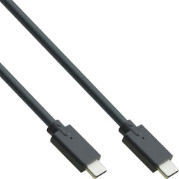 InLine 35702A - USB 3.2 Gen.2 Type C naar Type C Kabel - SuperSpeed 20Gbps - Zwart (2 meter)