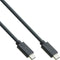 InLine 35702A - USB 3.2 Gen.2 Type C naar Type C Kabel - SuperSpeed 20Gbps - Zwart (2 meter)