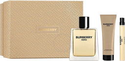 Burberry Hero Giftset - 100 ml eau de toilette spray + 10 ml eau de toilette tasspray + 75 ml showergel - cadeauset voor heren