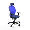 Piqueras y Crespo 3D036N2 - Bureaustoel - Verstelbare hoogte hoofdsteun armleuning - Marineblauw