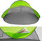 tectake® Strandtent - Pop-Up met UV-Bescherming - 220 x 120 x 100 cm - Groen Grijs