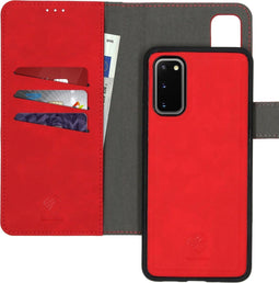 iMoshion Hoesje Geschikt voor Samsung Galaxy S20 Hoesje Met Pasjeshouder - iMoshion Uitneembare 2-in-1 Luxe Bookcase - Rood