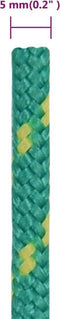vidaXL - Boottouw - 5 - mm - 100 - m - polypropyleen - groen
