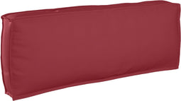 vidaXL - Palletkussen - voor - Rugsteun - Bordeauxrood - 120x40x12 - cm - Oxford - Stof
