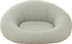 J-Line - Lig-/lounge Tuinmatras - Donut Polyethyleen Grijs