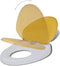 vidaXL - Toiletbrillen - met - soft-close - deksels - 2 - st - kunststof - wit - en - geel