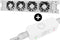 Heatfan 4 - Radiator Ventilator met Sensor - Universele Maat - Convector Ventilator Zonder Geluid - Wit