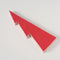Papieren kerstboom - wit - rood - 37 cm hoog - Boltze