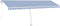 vidaXL - Luifel - vrijstaand - automatisch - 600x350 - cm - blauw - en - wit