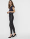 VERO MODA VMJANNI HW PU LEGGING - Dames Legging - Skinny fit - Zwart