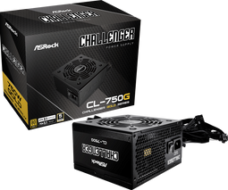 ASRock Challenger CL-750G - Voeding 750W ATX 80 PLUS Gold - Zwart
