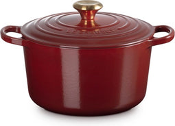 Le Creuset - Braadpan Stoofpan - Soeppan - Hoog - Geëmailleerd Gietijzer - Kleur: Rhone - 5 Liter - 24cm