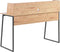 Bureau lichthout/zwart 120 x 59 cm GORUS