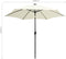 vidaXL - Parasol - met - LED-verlichting - en - aluminium - paal - 270 - cm - zandwit
