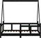 vidaXL - Kinderbedframe - 70x140 - cm - massief - grenenhout - zwart