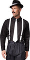 dressforfun - Mannenkostuum gentlemen L - hemd bretels das naaldstrepen zwart/wit - 301612