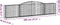 vidaXL - Schanskorven - 5 - st - gewelfd - 400x30x80/100 - cm - ijzer