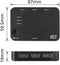 ACT AC7845 - 4K HDMI Switch 3x1 - Auto-input-sensing - Zwart