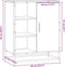 vidaXL - Dressoir - 62x35x76 - cm - bewerkt - hout - gerookt - eikenkleurig