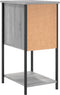 vidaXL - Nachtkastjes - 2 - st - 32x42x70 - cm - bewerkt - hout - grijs - sonoma - eiken