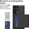 imoshion Hoesje Geschikt voor Samsung Galaxy S23 Ultra Hoesje - Ruimte voor 2 pasjes - imoshion Backcover met pasjeshouder - Zwart