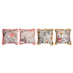 Kussen DKD Home Decor Franjes 45 x 15 x 45 cm (4 Stuks)