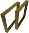 Tafelpoten U-model Set van 2 - 72x10x69 - Antique gold - Metaal