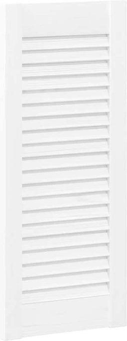 vidaXL - Kastdeur - louvre - design - 61,5x29,5 - cm - wit