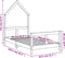 vidaXL - Kinderbedframe - 80x160 - cm - massief - grenenhout - wit