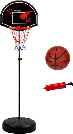Get & Go Basketbalstandaard - Verstelbaar - Tot 172 cm - Zwart