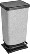 Rotho Paso pedaalemmer - prullenbak 40L - BPA vrij - donker zilvermetallic