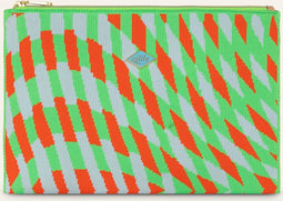 Oilily Phoebe - Make-up tas - Dames - Ritssluiting - Groen - One size
