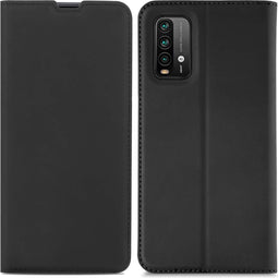 iMoshion Hoesje Geschikt voor Xiaomi Redmi 9T Hoesje Met Pasjeshouder - iMoshion Slim Folio Bookcase - Zwart