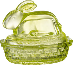 J-Line voorraadpot Konijn - glas - groen