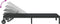 vidaXL - Ligbed - met - Wielen - - - Zwart - Poly - Rattan