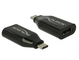Delock 62978 - USB-C naar HDMI adapter - 4K 60 Hz - Zwart